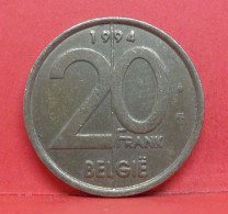 20 Frank 1994 - TB - Pièce Monnaie Belgie - Article N°2020 - 20 Frank