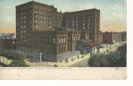 23776 ) USA Pa 1908 Majestic Apartment House Philadelphia Postmark Cancel - Philadelphia