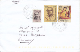India Cover Sent Air Mail To Germany 2017 Topic Stamps - Storia Postale