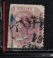 INDIA Scott # 19 Used - QV - Hinge Remnant - Clipped Perfs On Left CV $6 - 1854 Compagnia Inglese Delle Indie
