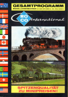 Catalogue ROCO 1977/78 International O HO HOe N+ Price List Dänische Kronen 1982 - Duits