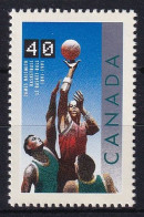 MiNr. 1259 Kanada (Dominion) 1991, 25. Okt. 100 Jahre Basketball. Odr.; Papier Fl. - Postfrisch/**/MNH - Neufs