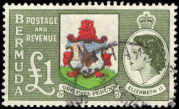 Bermuda 1953-62 £1 Fine Used. - Bermuda
