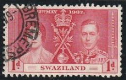 Swaziland - 1937 - King George Georg VI KGVI Coronation Kronung - Swaziland (...-1967)
