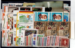 LOT OF 222 STAMPS MINT+USED +16 BLOCKS MI- 85 EURO VF!! - Collections (sans Albums)