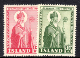 Iceland 1950 400th Death Anniv Of Bishop Arason Unmounted Mint. - Unused Stamps