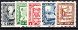 Iceland 1953 Sagas Lightly Mounted Mint. - Unused Stamps