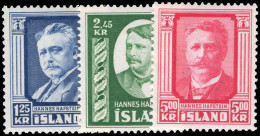 Iceland 1954 50th Anniversary Of Appointment Of Hannes Hafstein As First Native Minister Of Iceland Unmounted Mint. - Ungebraucht