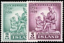 Iceland 1959 Death Bicentenary Of Jon Thorkelsson Unmounted Mint. - Neufs