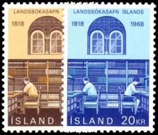 Iceland 1968 150th Anniversary Of National Library Unmounted Mint. - Nuevos