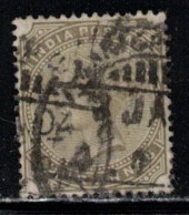 INDIA Scott # 42 Used - QV - Hinge Remnant 1 - 1858-79 Compagnie Des Indes & Gouvernement De La Reine