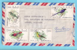 CHINA Taiwan TAIPEI   Letter By Air Mail To BELGIUM Bird - Briefe U. Dokumente