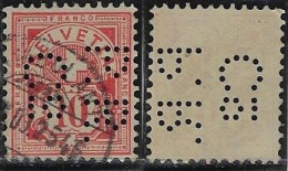 Switzerland 1890/1951 Stamp With Perfin P.R./Co By Paul Reinhart & Co From Winterthur Lochung Perfore - Perforadas