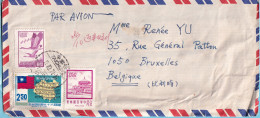 CHINA Taiwan   Letter By Air Mail To BELGIUM Music Bird - Covers & Documents