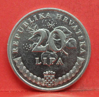 20 Lipa 1993 - TTB - Pièce Monnaie Croatie - Article N°2107 - Croatie