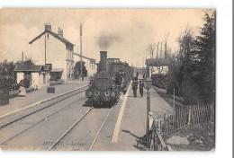 CPA 45 Artenay La Gare Et Le Train - Artenay