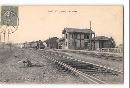 CPA 45 Amilly La Gare Et Le Train - Amilly