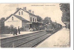 CPA 45 Chatillon Sur Loire La Gare Et Le Train - Chatillon Sur Loire