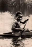 CPSM - AFRIQUE - Joyeuse Rencontre Sur Le Lac (enfant) - Non Classés