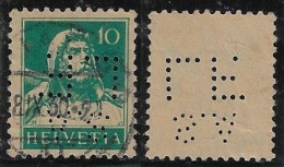 Switzerland 1925/1934 Stamp With Perfin S.A/LF. By SA Svizzera Luciano Franzosini Transport In Chiasso Lochung Perfore - Perforés
