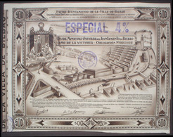 Ayuntamiento De La Villa De Bilbao 500 Ptas, 1939 - Chemin De Fer & Tramway