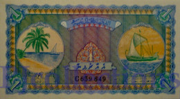 MALDIVES 1 RUPEE 1960 PICK 2b UNC RARE - Maldivas