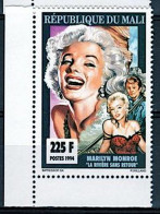 MALI Cinema, Movies, Marilyn Monroe,Yvert N° 633. Neuf Sans Charnière ** MNH - Cinema