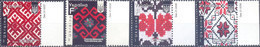 2021. Ukraine, Ukrainian Embroidery, Issue III, 4v,  Mint/** - Ukraine