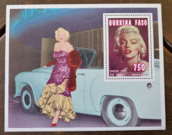 BURKINA FASO Cinema MARILYN MONROE Bloc De Luxe 1 Valeur émise En 1995 (neuf Sans Charniere)** - Kino