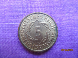 5 Pfennig 1936 J - 5 Rentenpfennig & 5 Reichspfennig