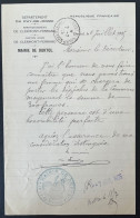 DOCUMENT PUY DE DOME / DURTOL 1925 PORTEUR DE DEPECHES - Manuscrits