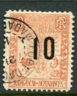 MADAGASCAR 1912 Surcharge 10 On 50 C. Used.  Yv. 119; SG 78 - Usati