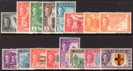 Sarawak 1950 Set Lightly Mounted Mint. - Sarawak (...-1963)