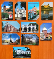 10 Different Phonecards For Collection (different Cities) - Landscapes