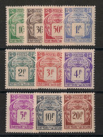 OCEANIE - 1948 - Taxe TT N°Yv. 18 à 27 - Série Complète - Neuf Luxe ** / MNH / Postfrisch - Timbres-taxe