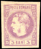Romania 1868-70 3b Mauve Mounted Mint. - Ungebraucht