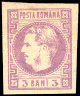 Romania 1868-70 3b Mauve Mounted Mint. - Nuevos