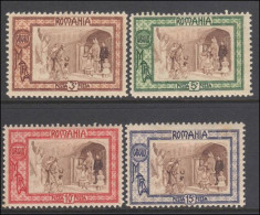 Romania 1907 Welfare Set Fine Mint Hinged - Unused Stamps
