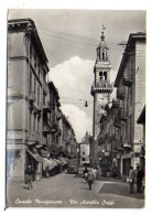 Italie -- CASALE MONFERRATO --1955--Via Aurelio Saffi  (animée,camion)...timbre..cachet...griffes - Alessandria