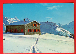 ZVP-01 Anniviers Cabane Bella Tola Sur Saint-Luc.Circulé 1971 Goerlitzer Sierre  Petite Fracture Au Milieu De La Carte.  - Anniviers