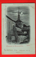 ZVP-12  Souvenir De Romainmôtier  L'Eglise Abbaye. Guggenheim 2717  Dos Simple. Circ. 1900 Vers L'Orient. - Romainmôtier-Envy