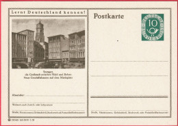 Entier Postal (CP) - Stuttgart (Allemagne) - Bureau De Poste - Postkarten - Ungebraucht