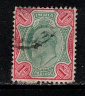 INDIA Scott # 70 Used - KEVII - Hinge Remnant - 1902-11 Roi Edouard VII