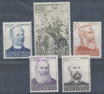 TIMBRE STAMP ZEGEL  CONGO BELGE 274-276 ET 301-302  XX - Unused Stamps