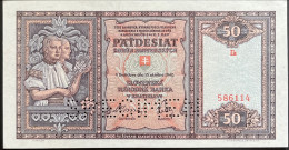 Slovakia 50 Korun, P-9s (15.10.1940) - UNC - SPECIMEN - Slovakia