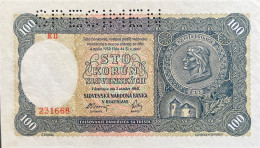 Slovakia 100 Korun, P-10s (07.10.1940) - UNC - SPECIMEN - Slowakei