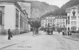 POSTKARTE - Suisse - Bad Ragaz - Dorfplatz In Ragaz Mit Kutsche. - Bad Ragaz