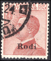 Rodi 1916-24 85c Red-brown Fine Used. - Egée (Rodi)