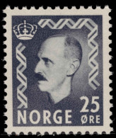 Norway 1950-57 25ø Violet-grey Unmounted Mint. - Ongebruikt