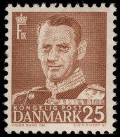 Denmark 1948-55 25ø Brown Unmounted Mint. - Ongebruikt